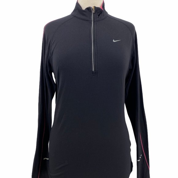 Nike Sweaters | Nike Womens Activewear Running Drifit Half Zip P | Poshmark